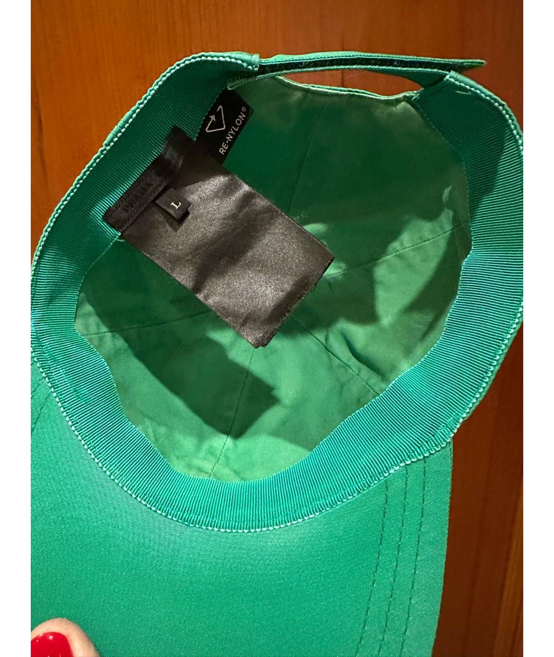 PRADA Зеленая кепка/бейсболка, фото 6