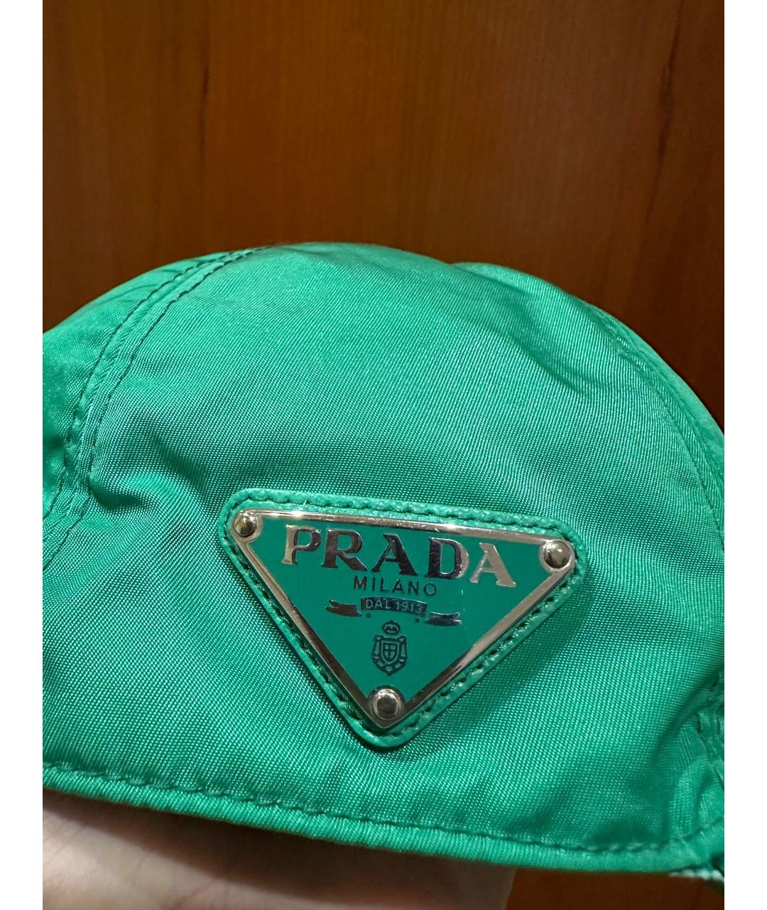 PRADA Зеленая кепка/бейсболка, фото 3