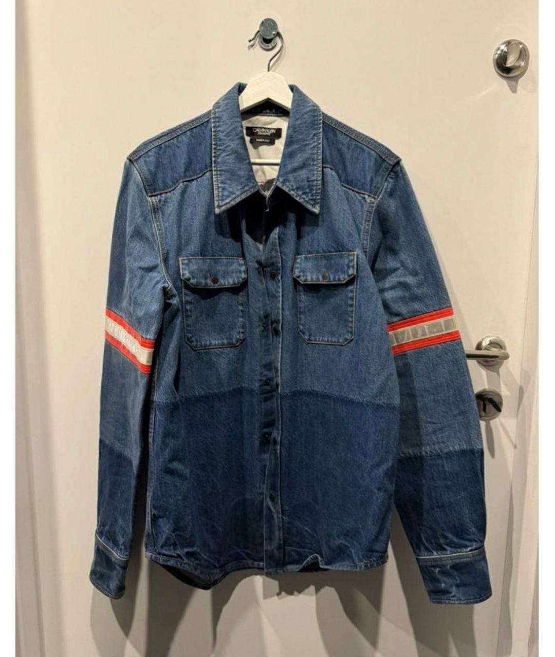 CALVIN KLEIN Синяя деним куртка, фото 4