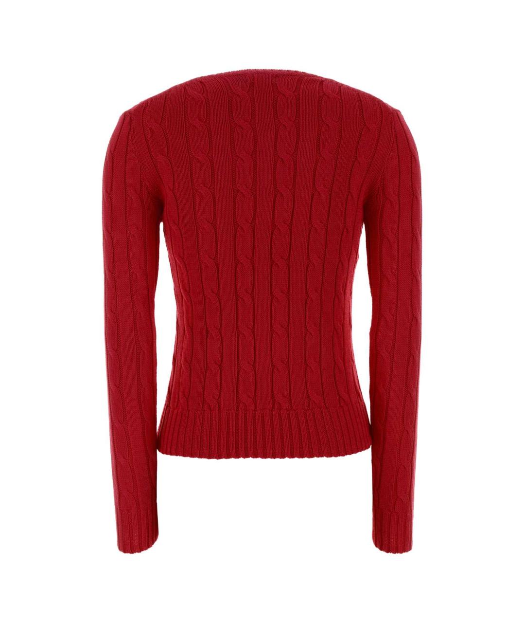 POLO RALPH LAUREN Красный хлопковый джемпер / свитер, фото 2