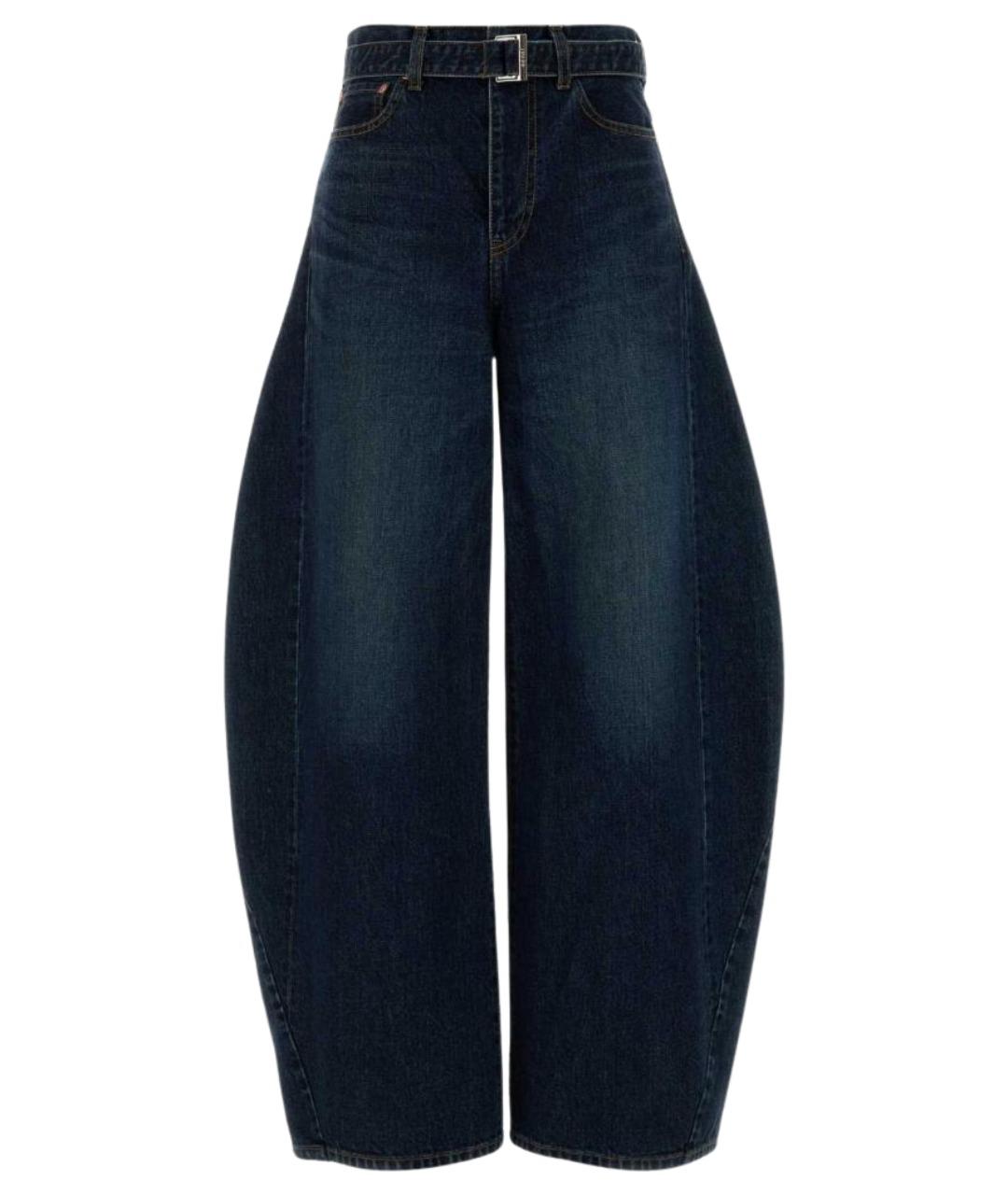 SACAI Синие хлопковые прямые джинсы, фото 1