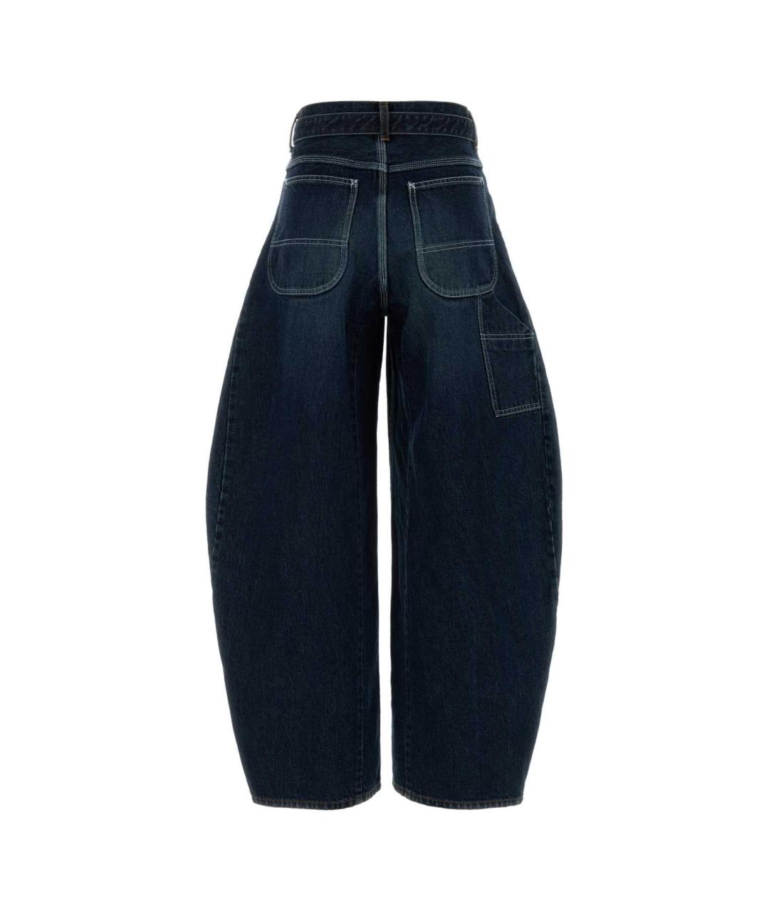 SACAI Синие хлопковые прямые джинсы, фото 2