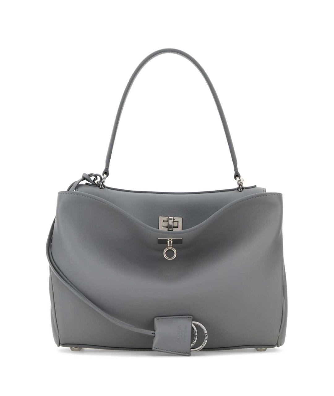 BALENCIAGA Серая кожаная сумка тоут, фото 1