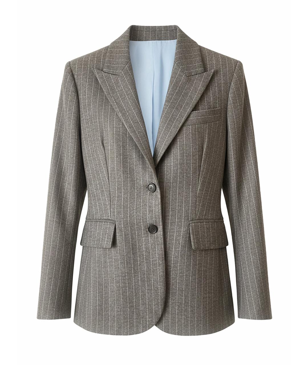 ERMANNO SCERVINO Серый шерстяной жакет/пиджак, фото 1