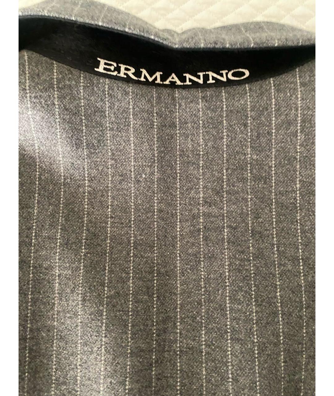 ERMANNO SCERVINO Серый шерстяной жакет/пиджак, фото 4
