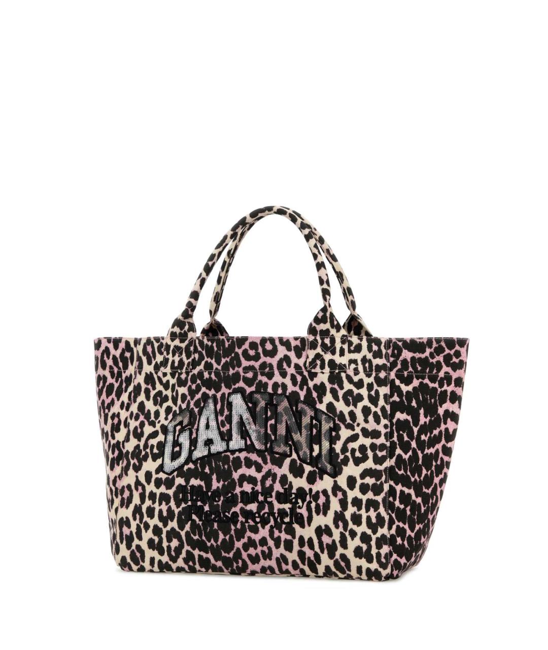 GANNI Мульти хлопковая сумка тоут, фото 2