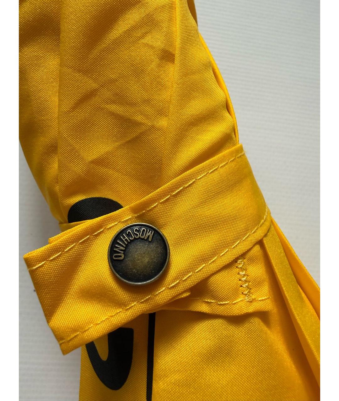 MOSCHINO Желтый зонт, фото 5
