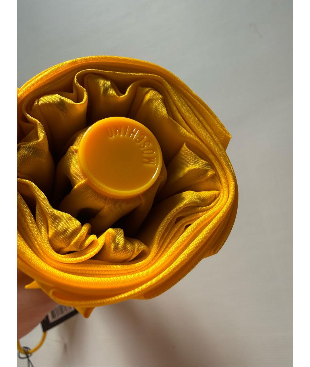 MOSCHINO Желтый зонт, фото 6