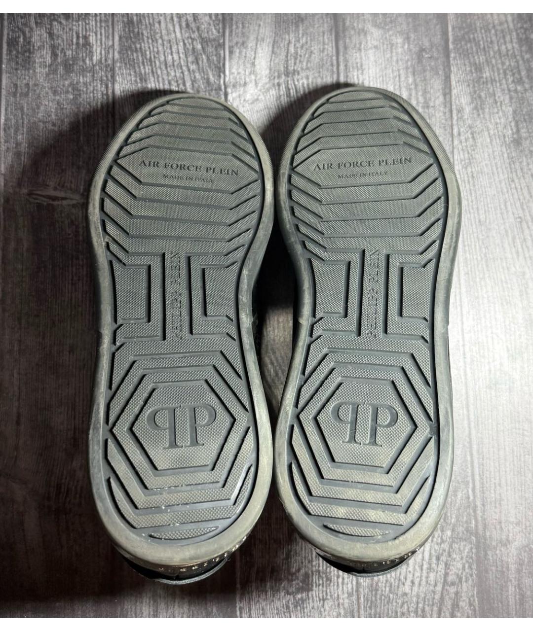 PHILIPP PLEIN Черные низкие кроссовки / кеды, фото 6