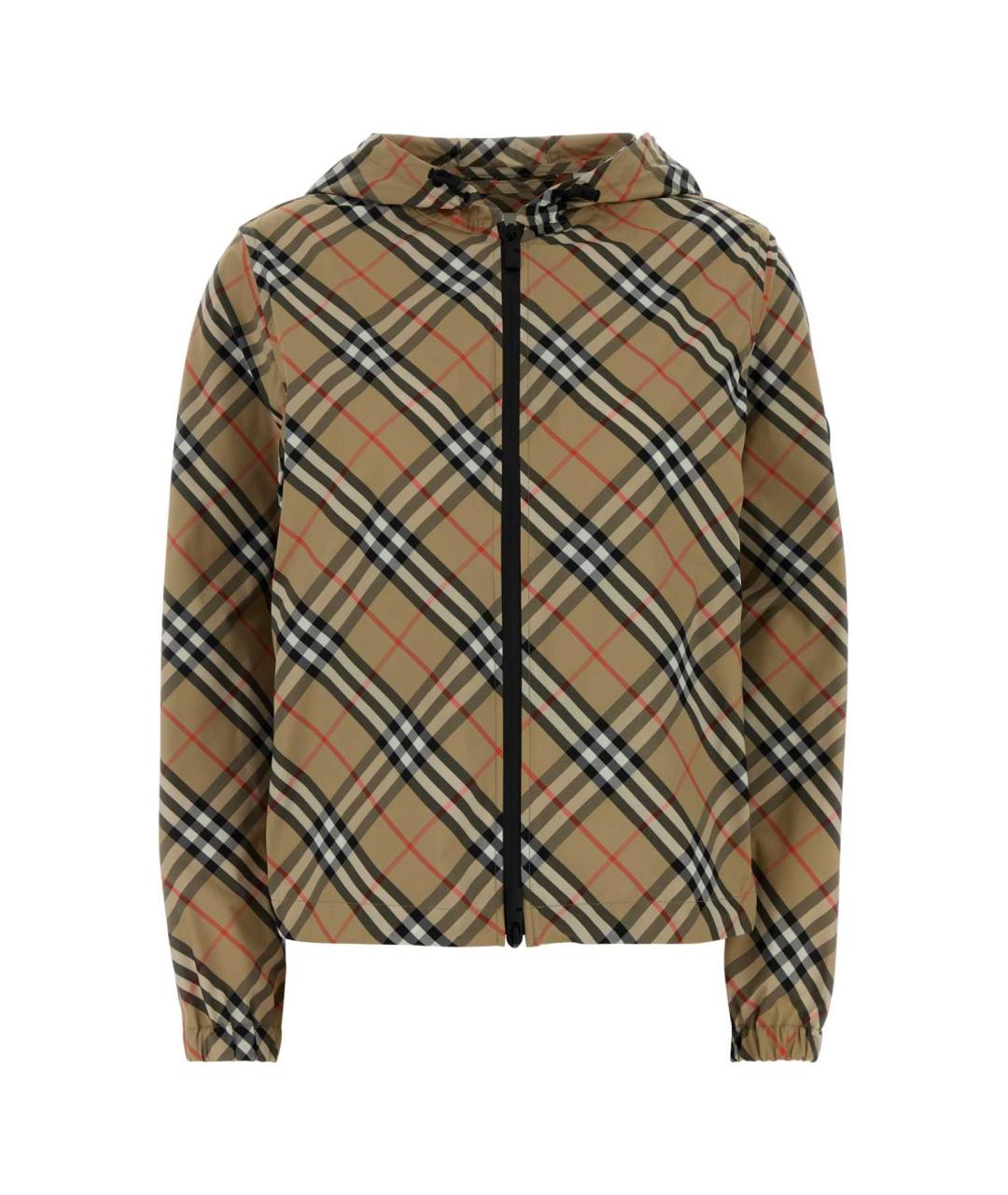 BURBERRY Бежевая полиэстеровая куртка, фото 1