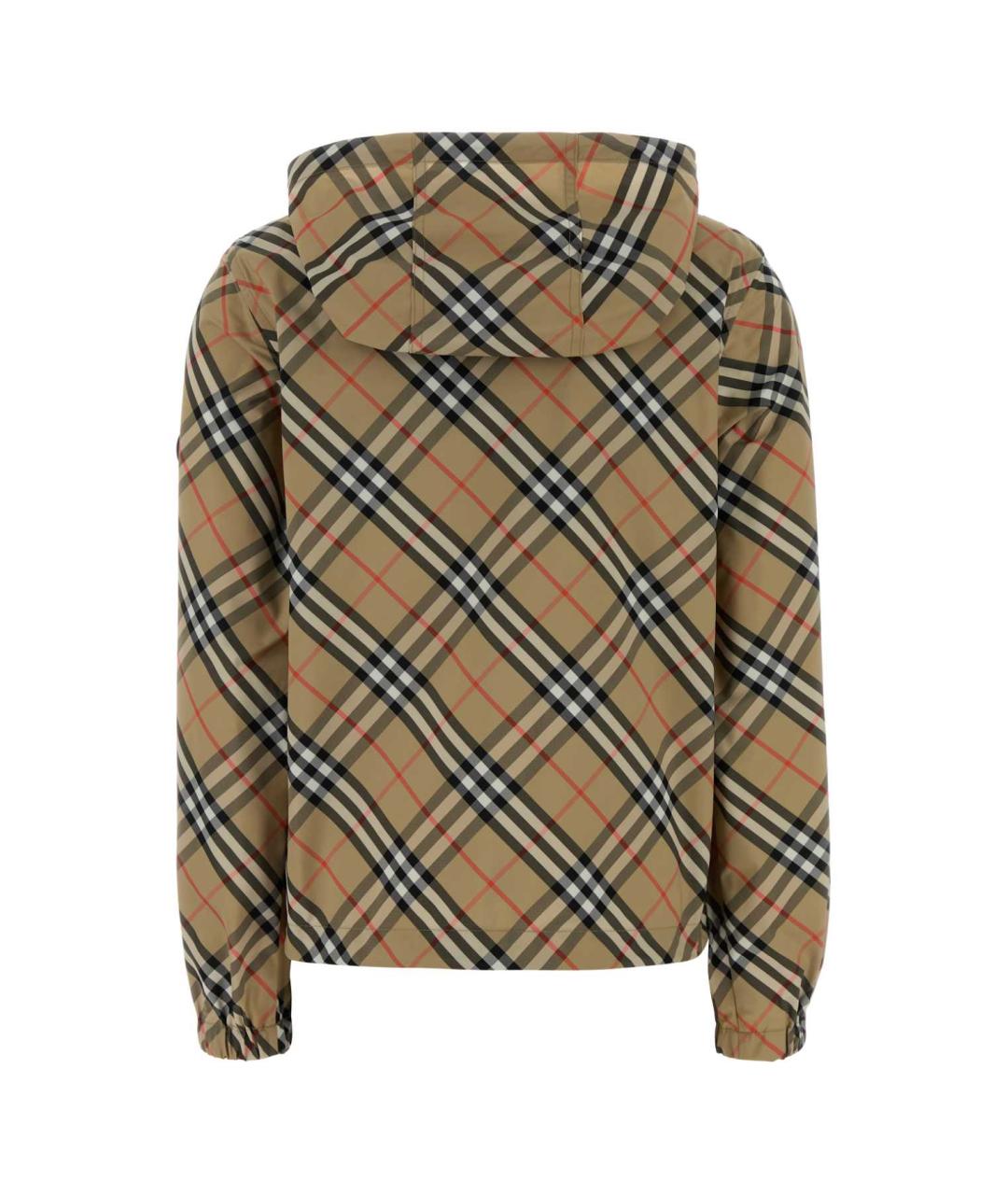 BURBERRY Бежевая полиэстеровая куртка, фото 2