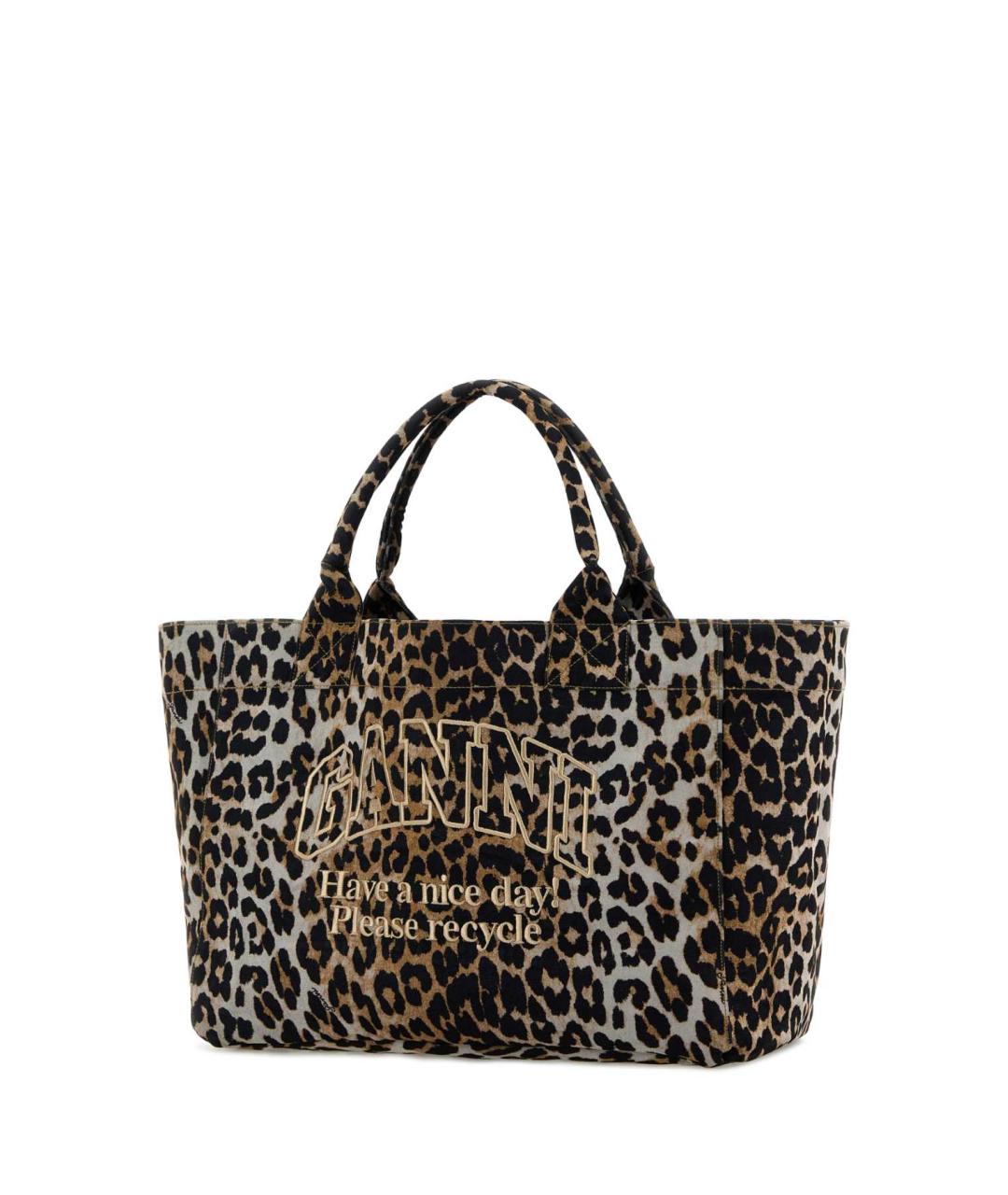 GANNI Синяя тканевая сумка тоут, фото 2