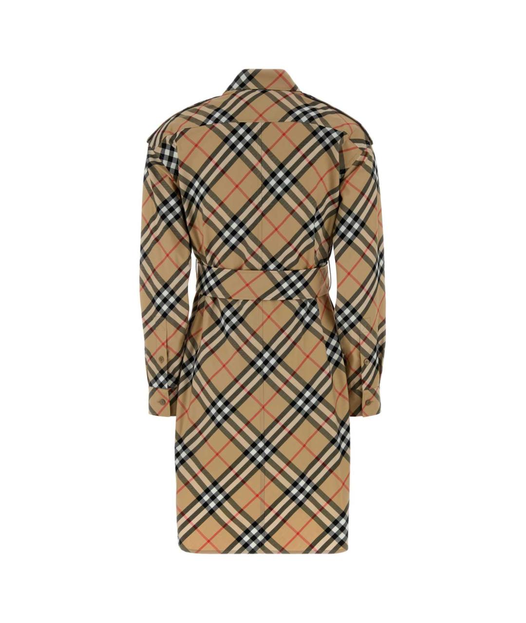 BURBERRY Мульти хлопковое платье, фото 2