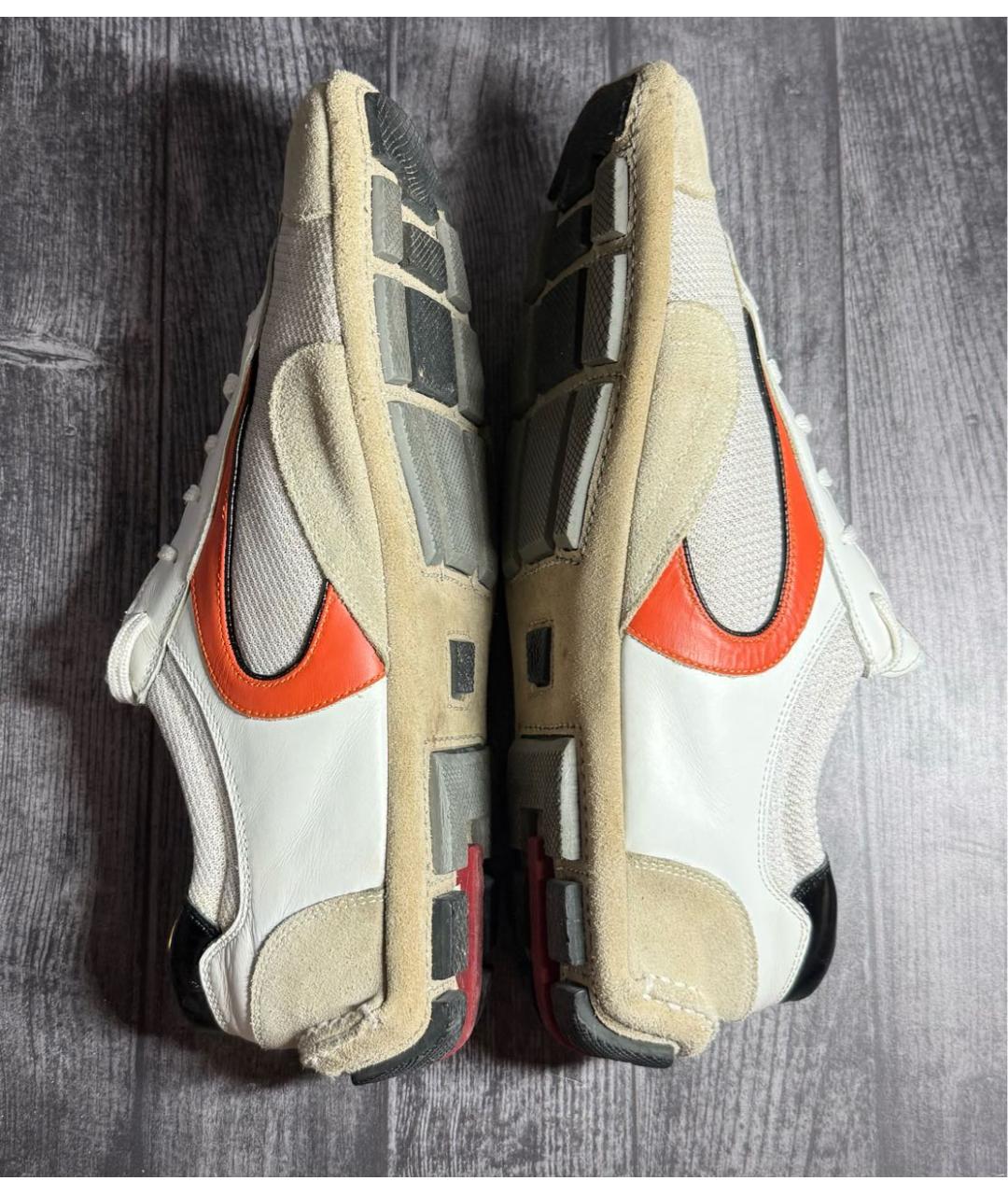 PRADA Серые низкие кроссовки / кеды, фото 4