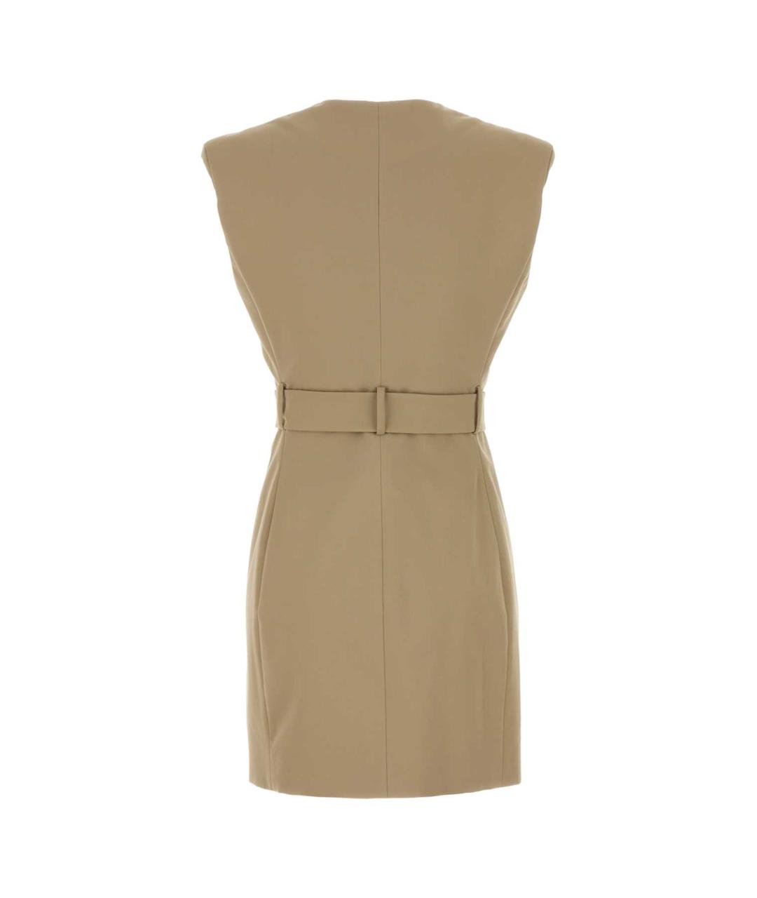 BALMAIN Бежевое хлопковое платье, фото 2