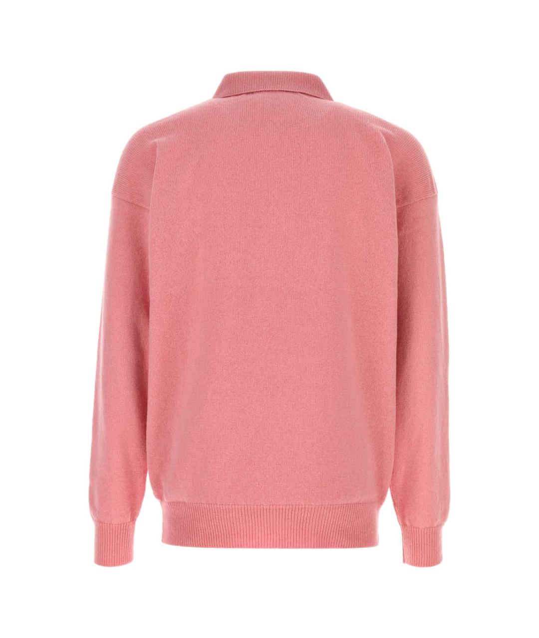 J.W.ANDERSON Розовое хлопко-шерстяное поло с длинным рукавом, фото 2