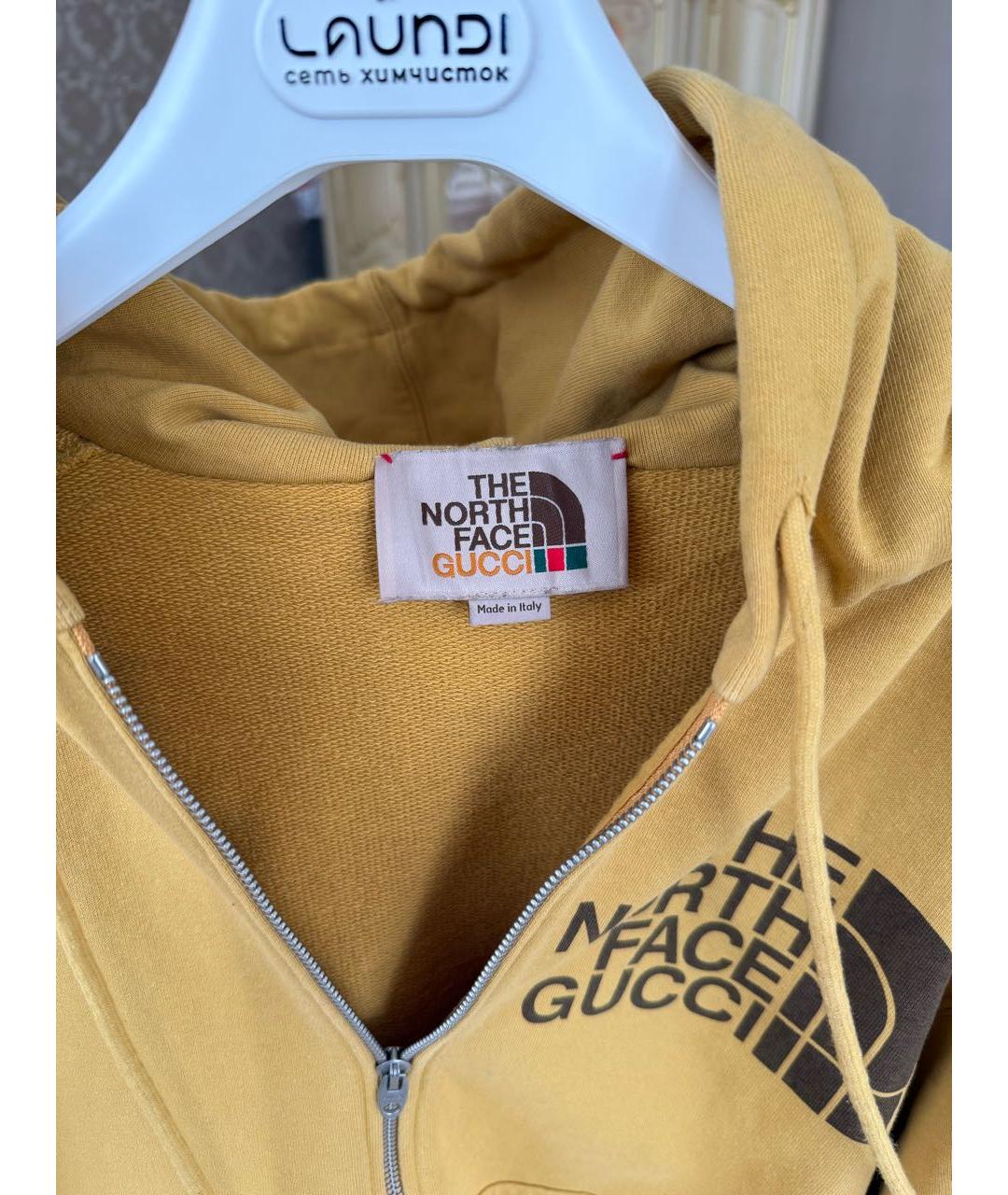 GUCCI Горчичный хлопковый спортивный костюм, фото 4