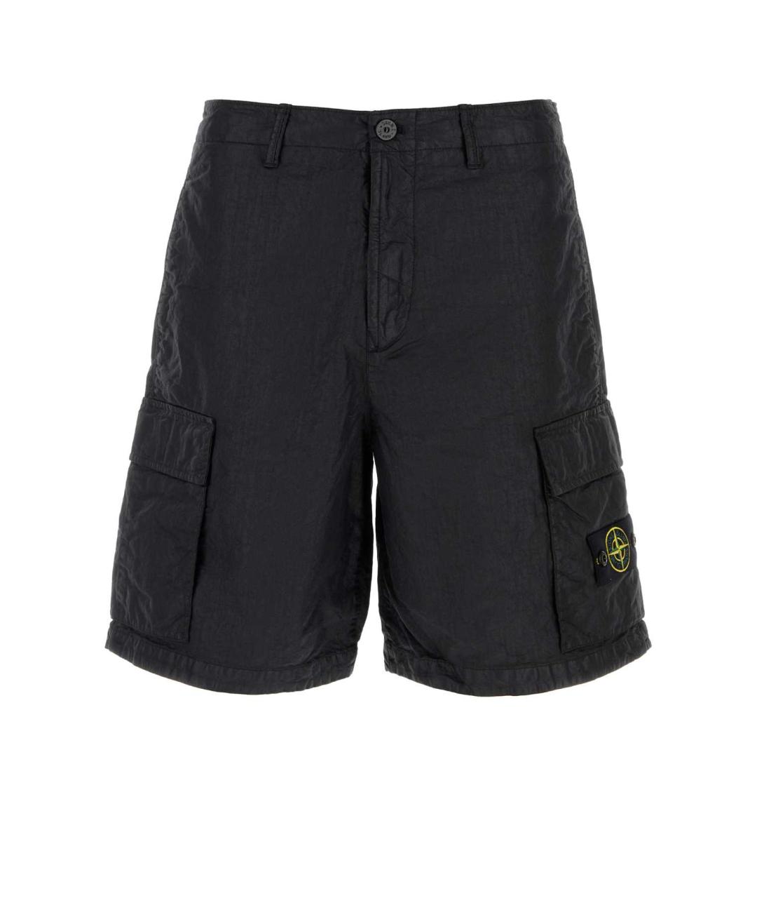 STONE ISLAND Черные шорты, фото 1