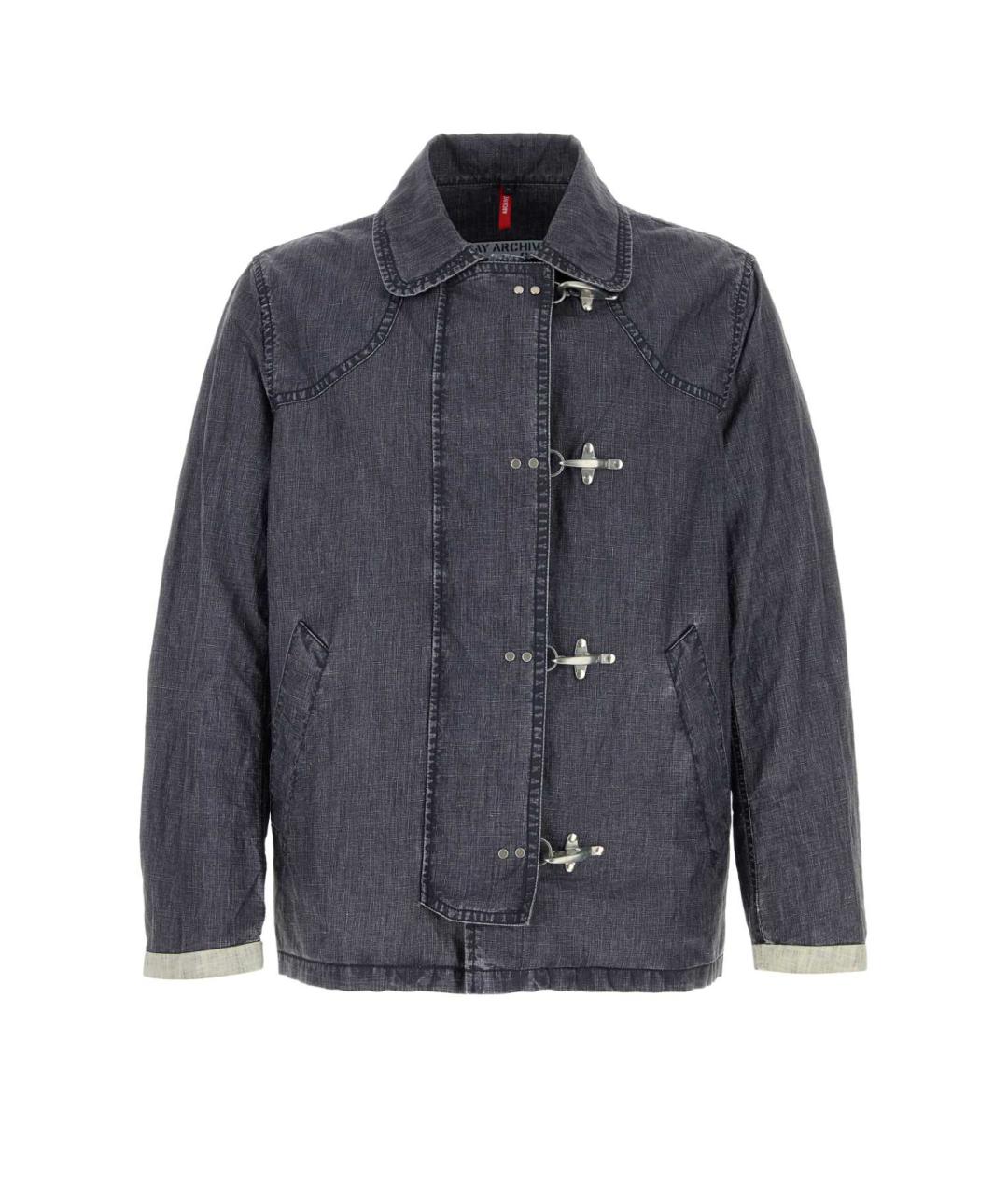 FAY Синяя льняная куртка, фото 1