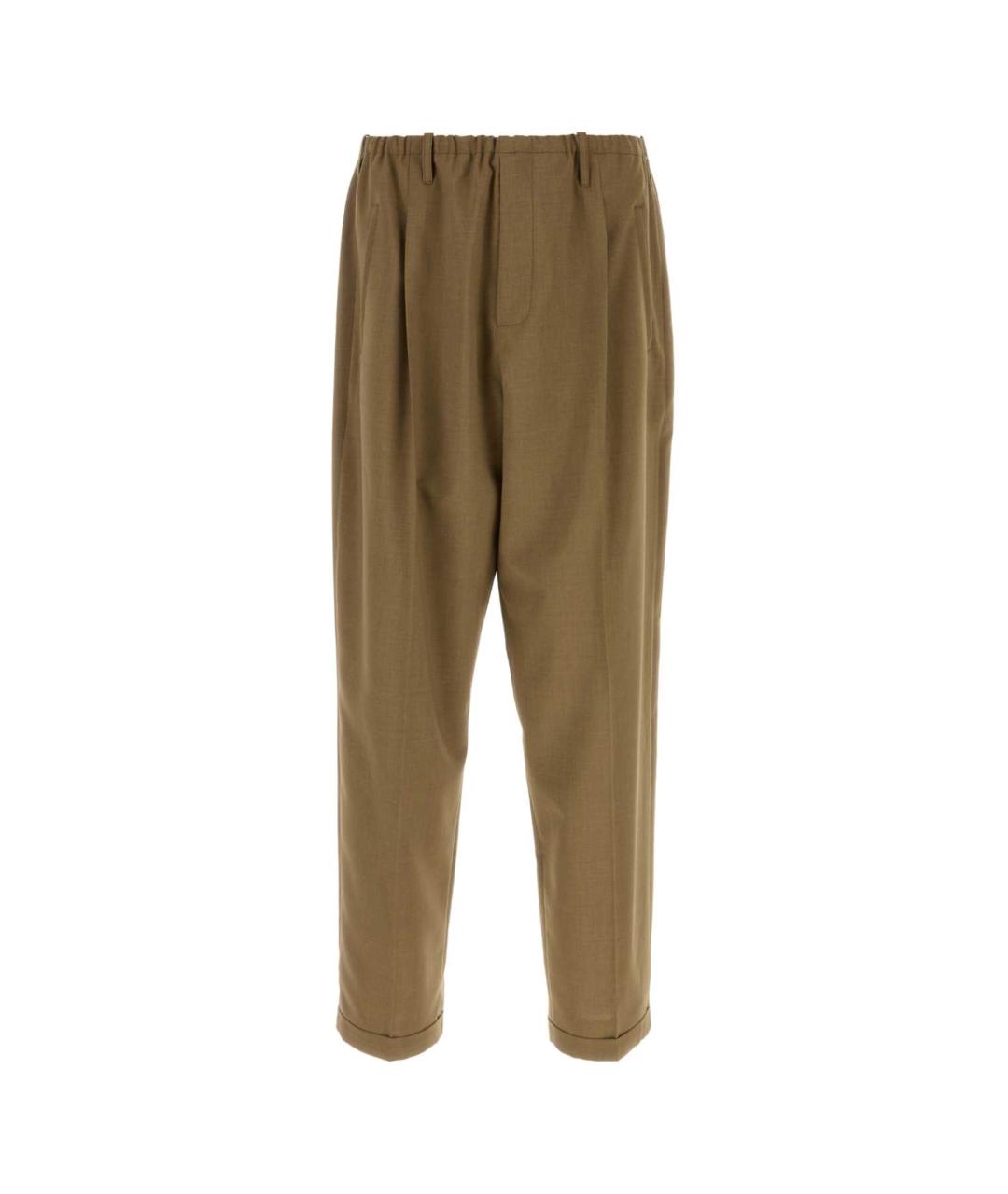 MAGLIANO Бежевые полиэстеровые повседневные брюки, фото 1