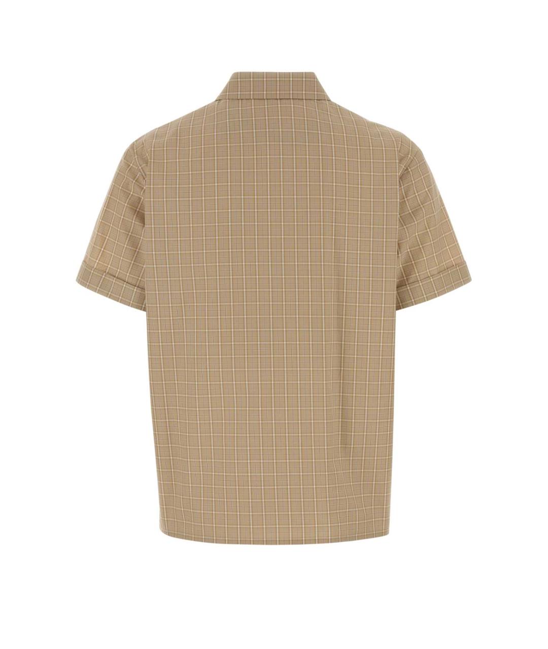 MIU MIU Бежевая хлопковая рубашка, фото 2