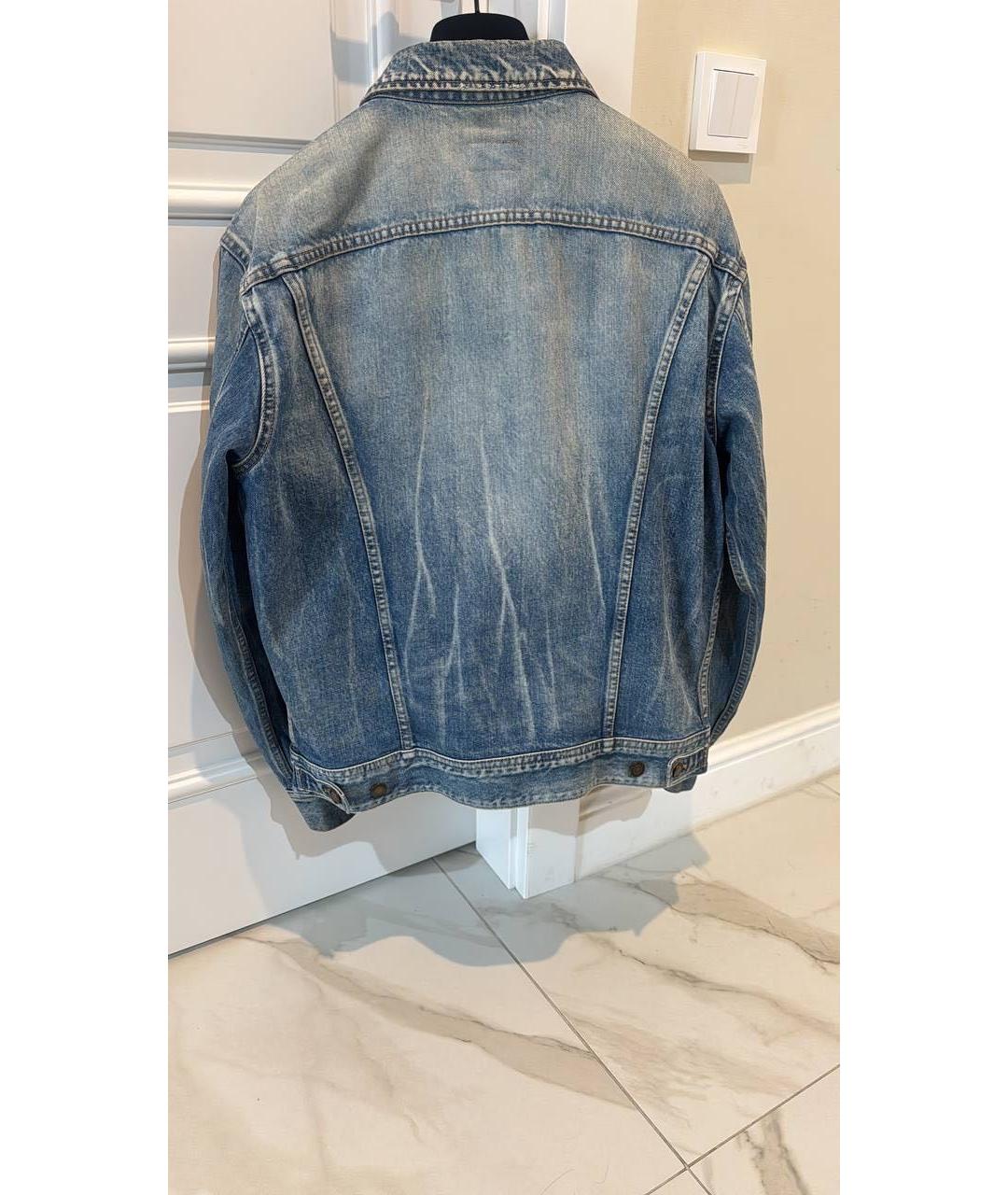 SAINT LAURENT Голубая деним куртка, фото 2