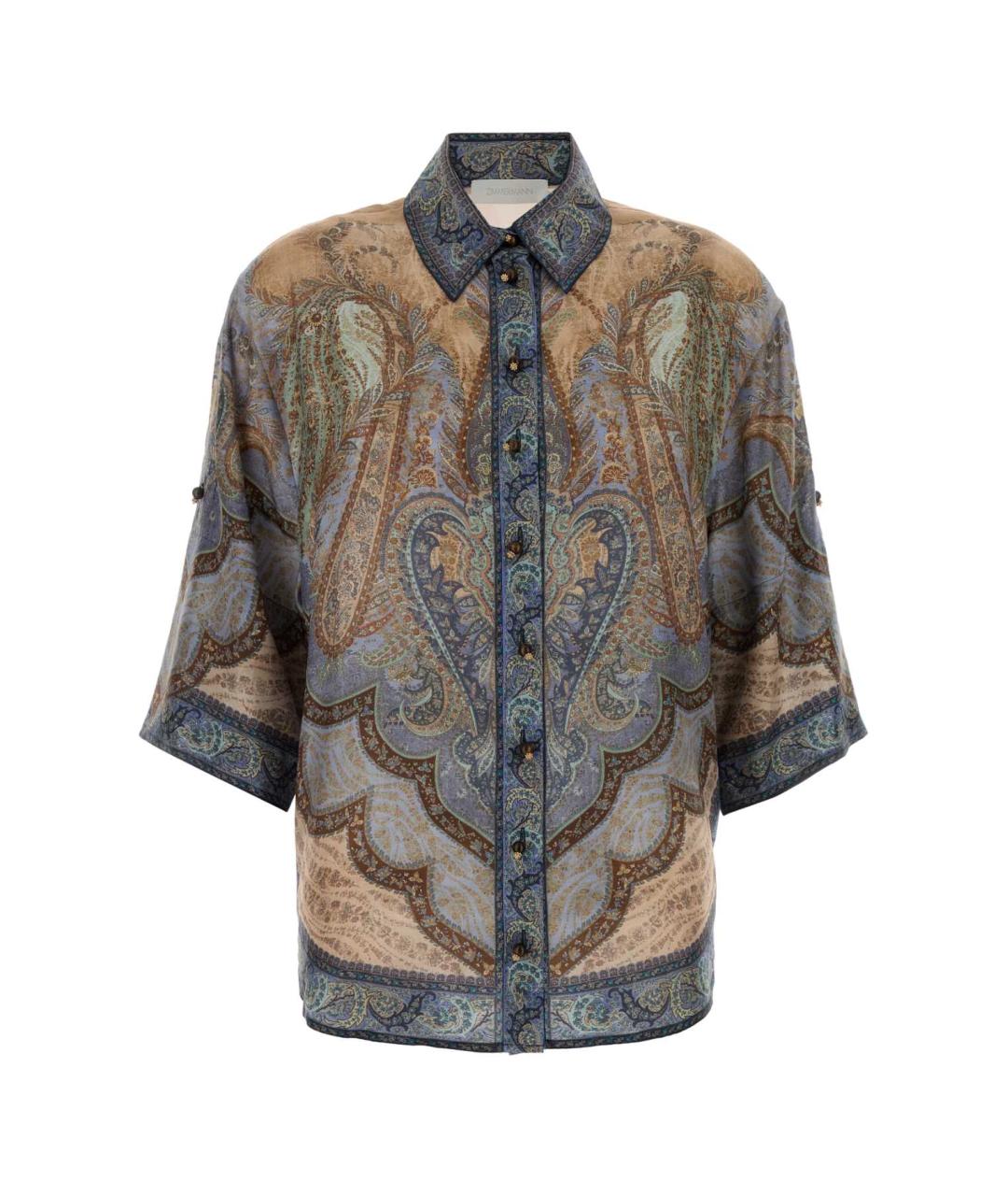 ZIMMERMANN Мульти шелковая рубашка, фото 1