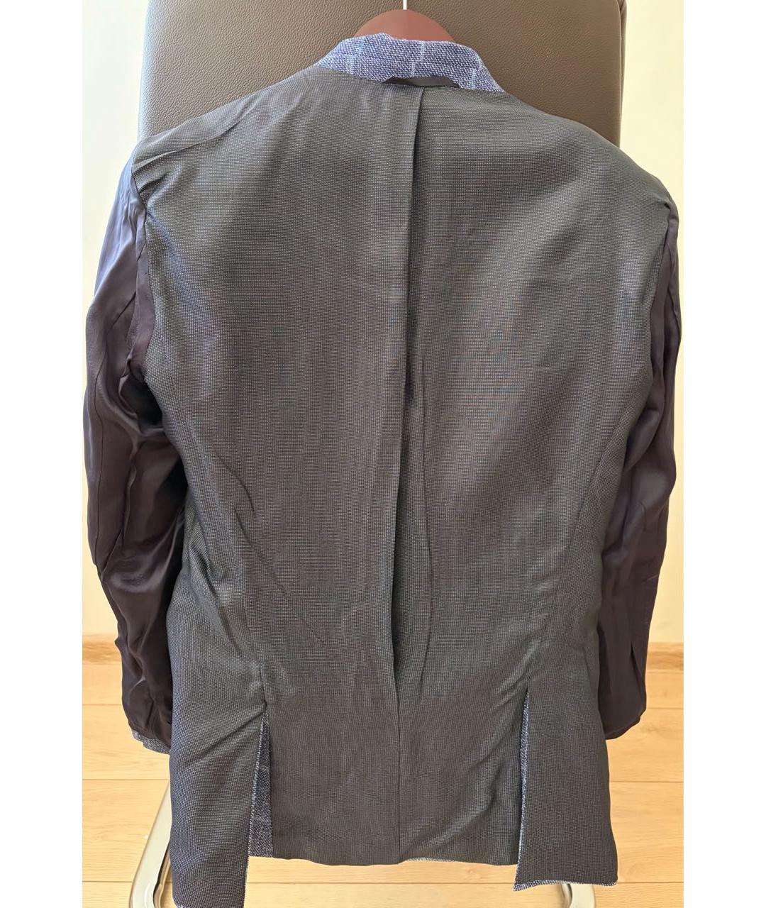 HUGO BOSS Синий шерстяной пиджак, фото 3