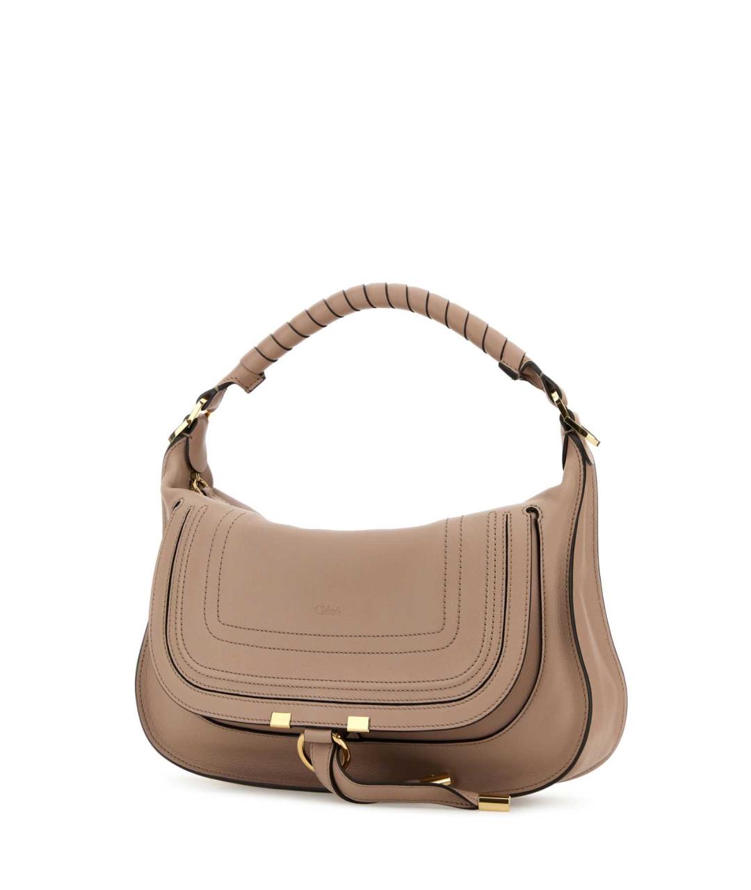 CHLOE Бежевая кожаная сумка через плечо, фото 2