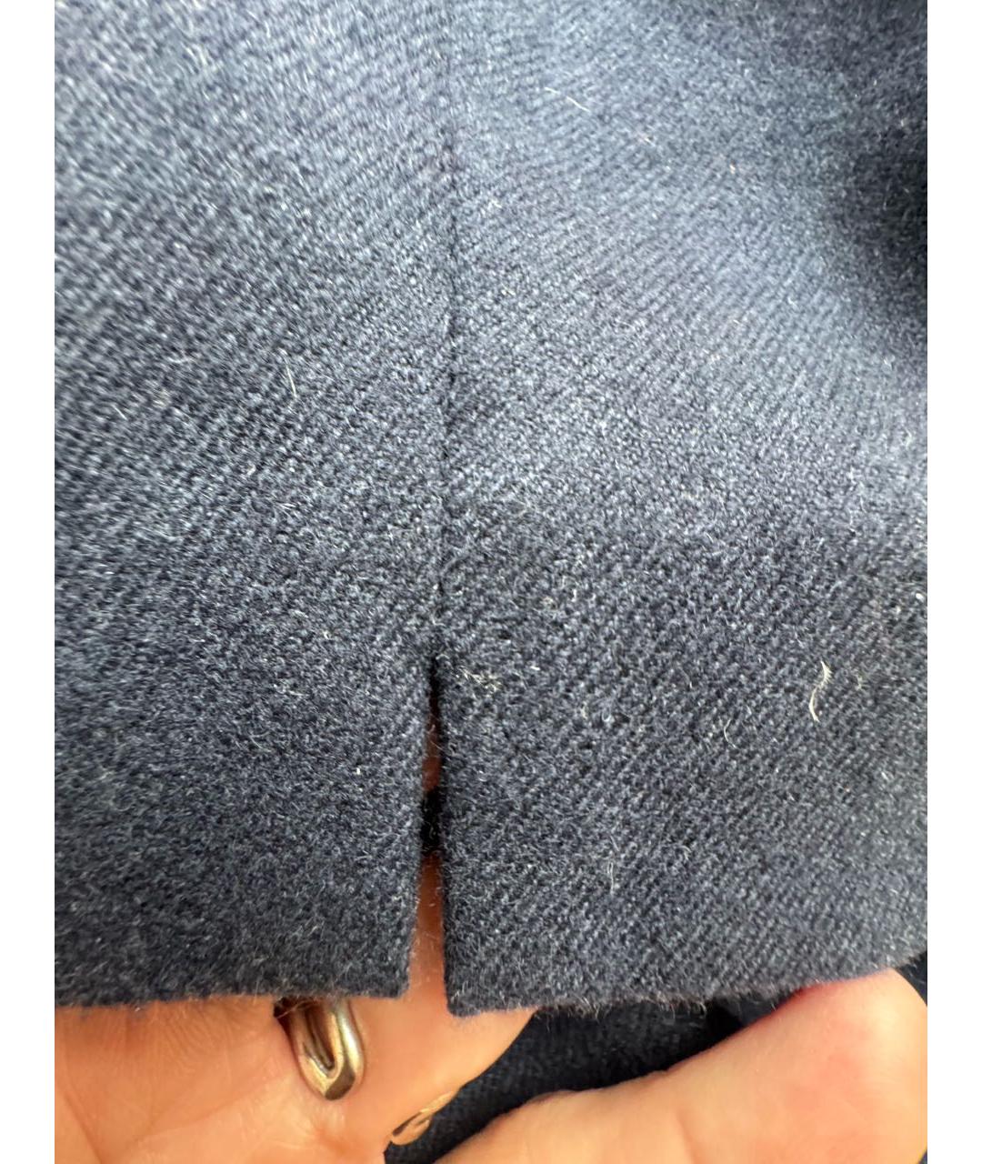 LORO PIANA Темно-синие кашемировые брюки узкие, фото 4