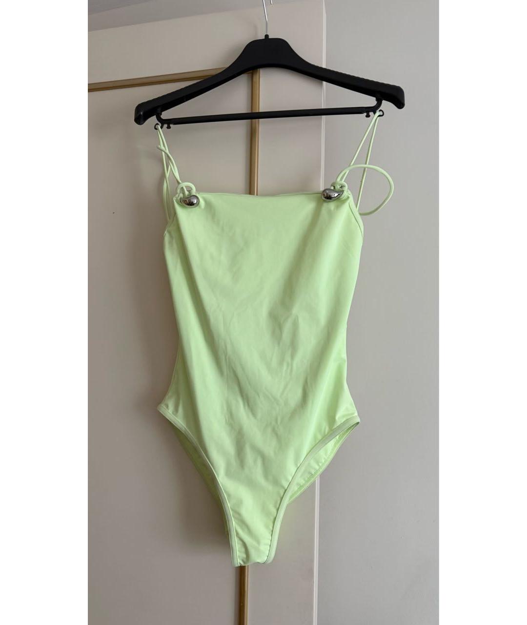 BOTTEGA VENETA Салатовый полиамидовый купальник, фото 4