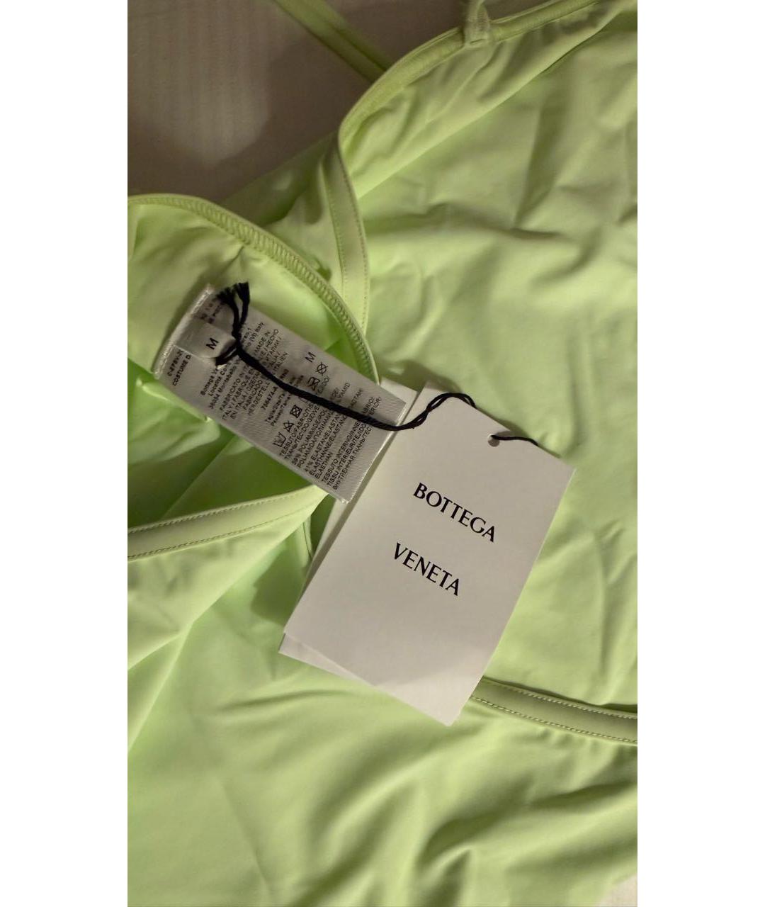 BOTTEGA VENETA Салатовый полиамидовый купальник, фото 3