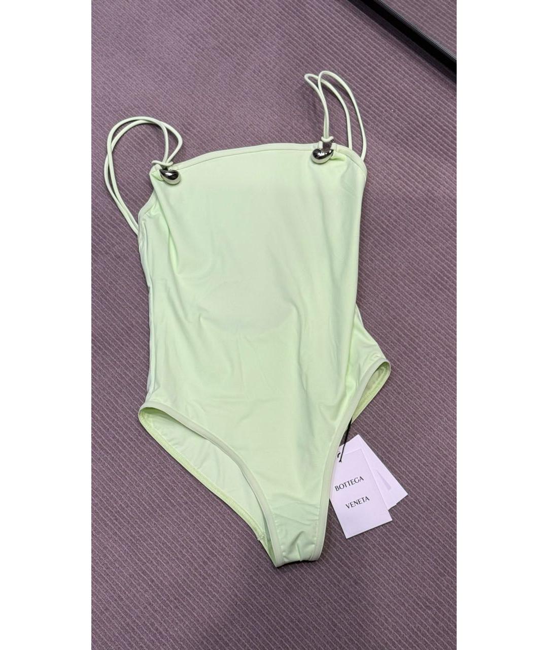 BOTTEGA VENETA Салатовый полиамидовый купальник, фото 5