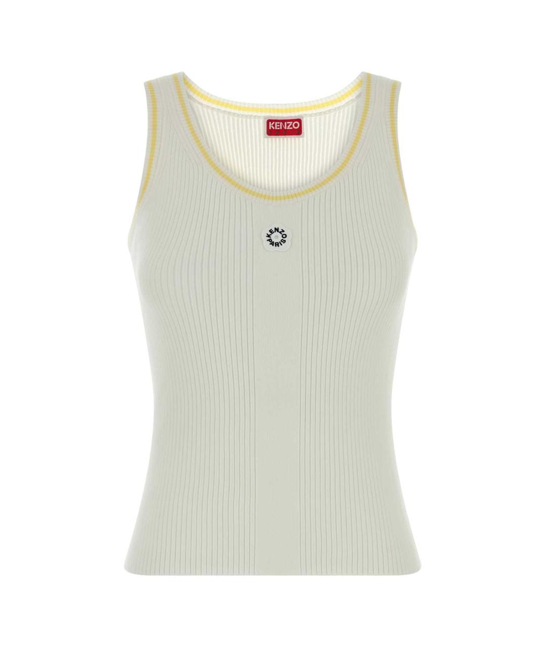 KENZO Белая вискозная майка, фото 1