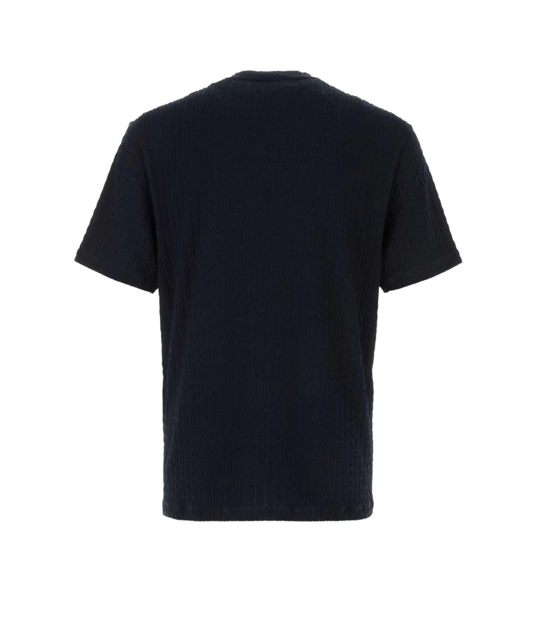 GIORGIO ARMANI Синяя вискозная футболка, фото 2
