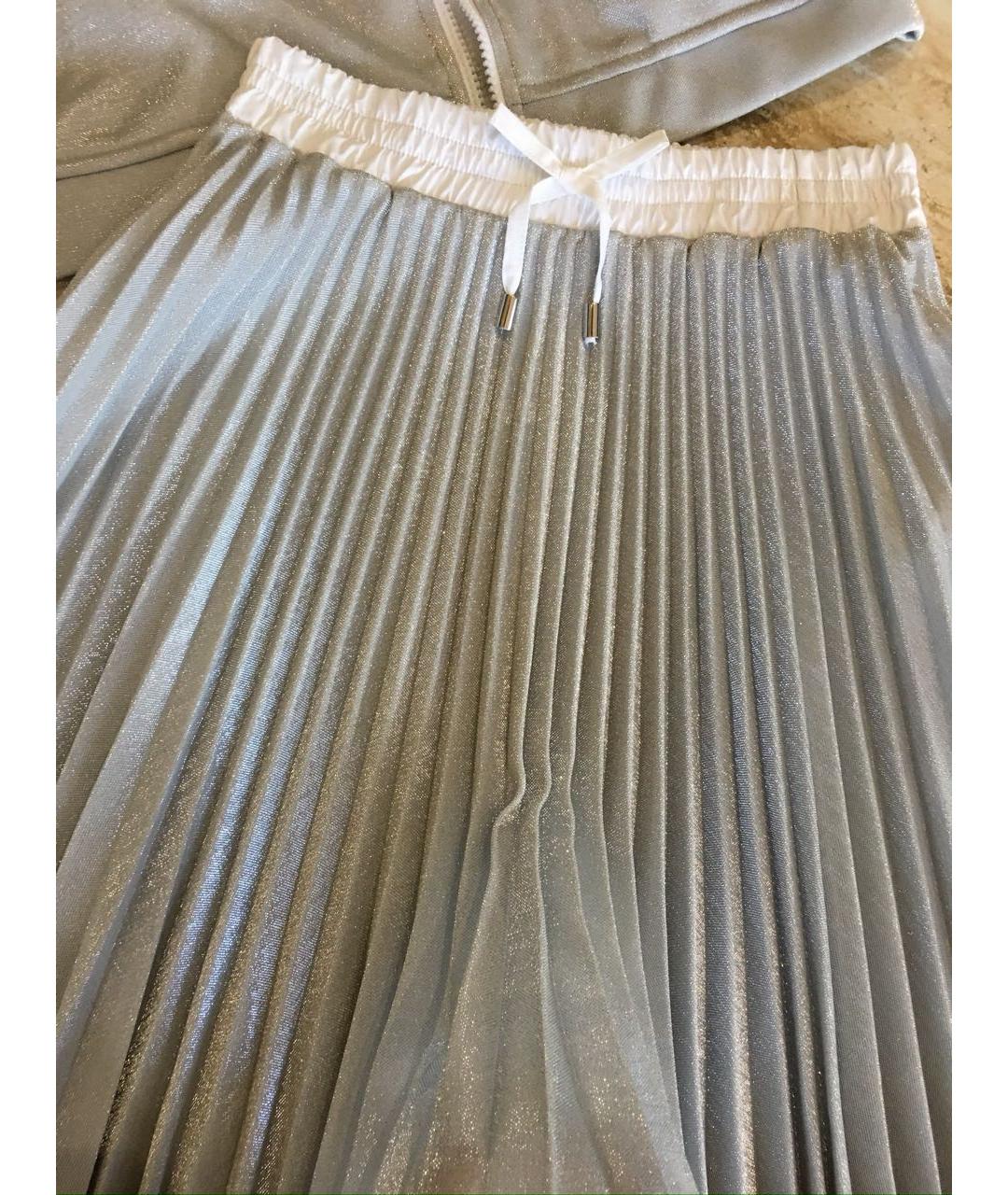 ERMANNO SCERVINO Серебрянный вискозный комплект, фото 2