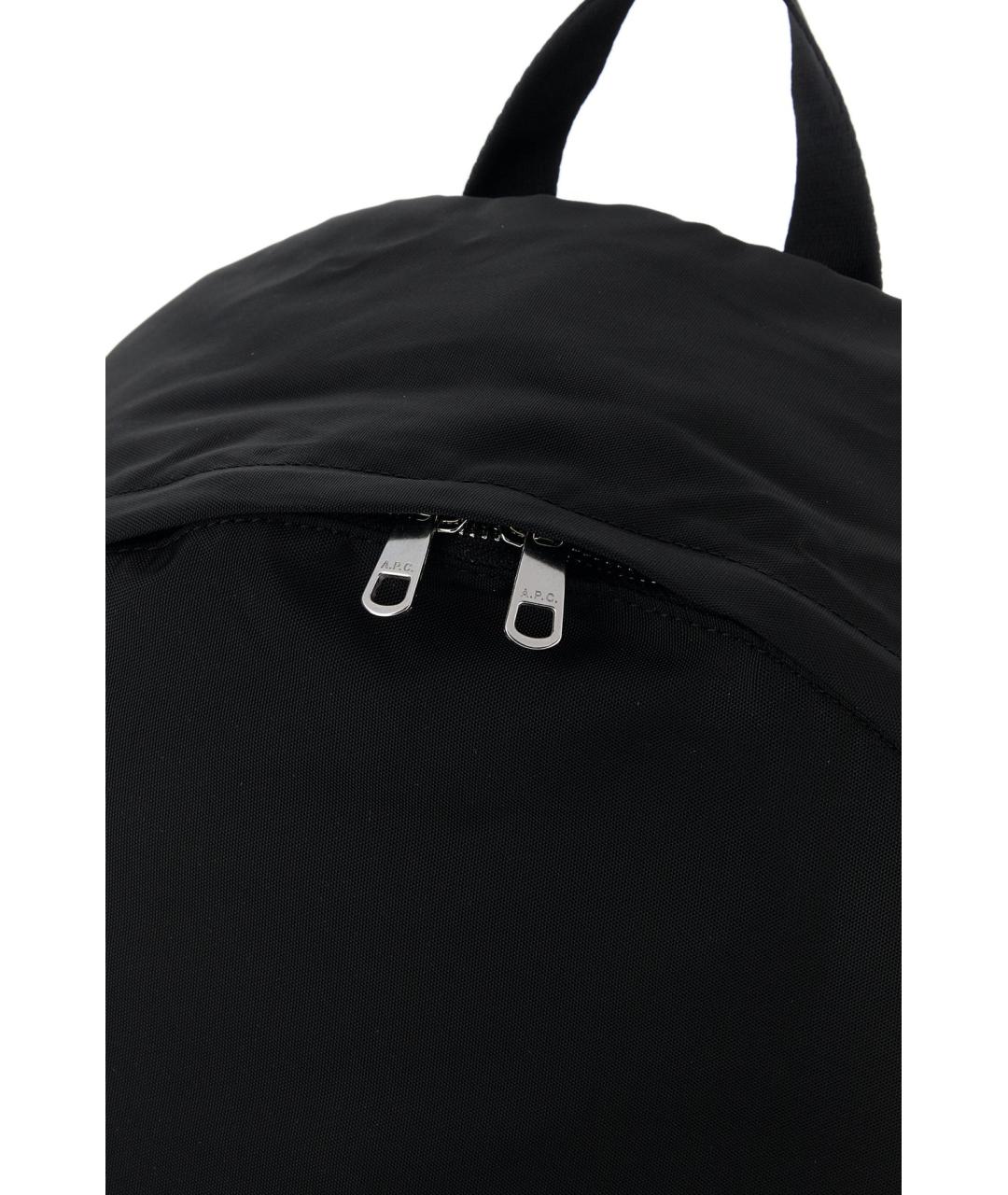 A.P.C. Черный тканевый рюкзак, фото 4