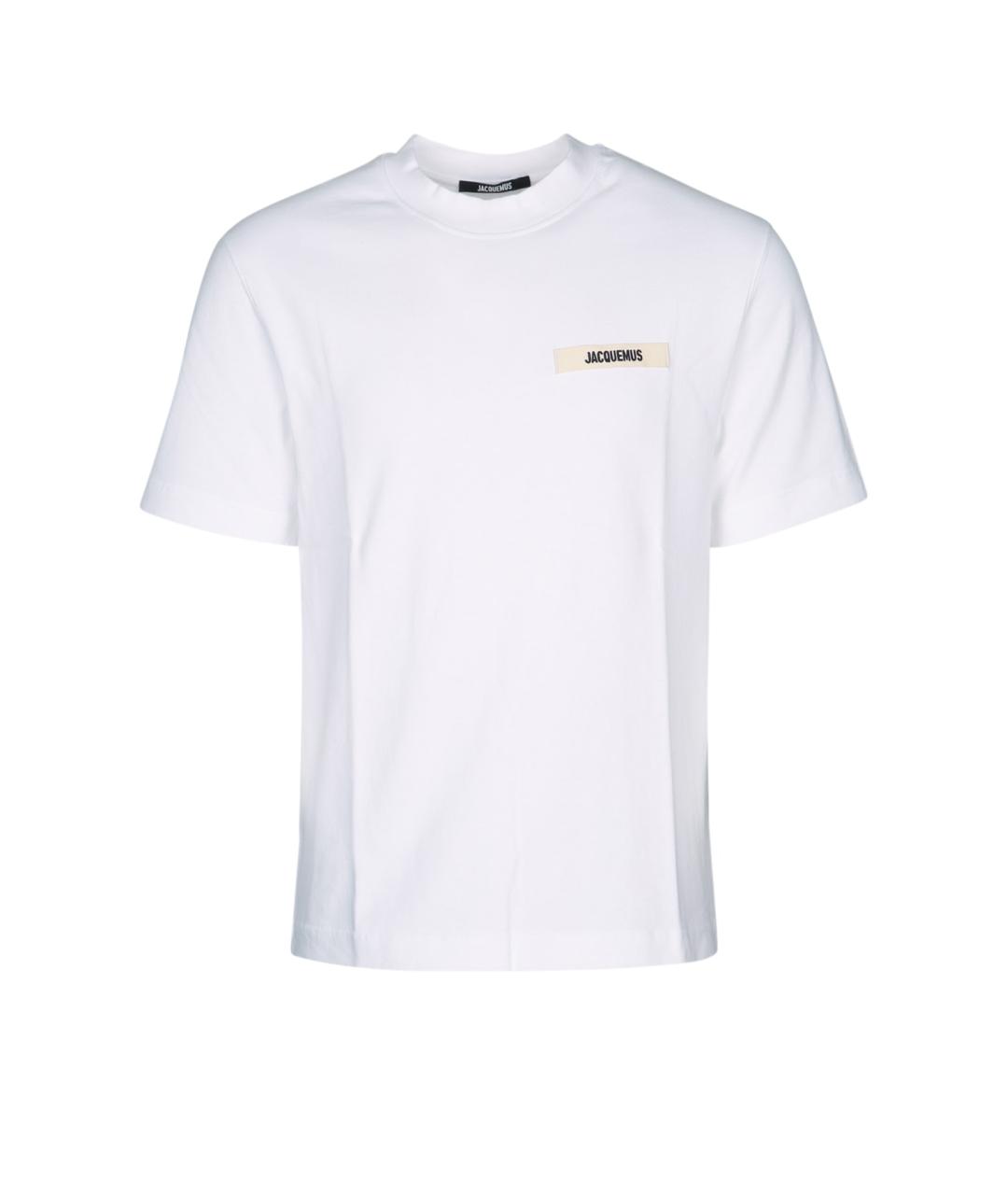 JACQUEMUS Белая хлопковая футболка, фото 1