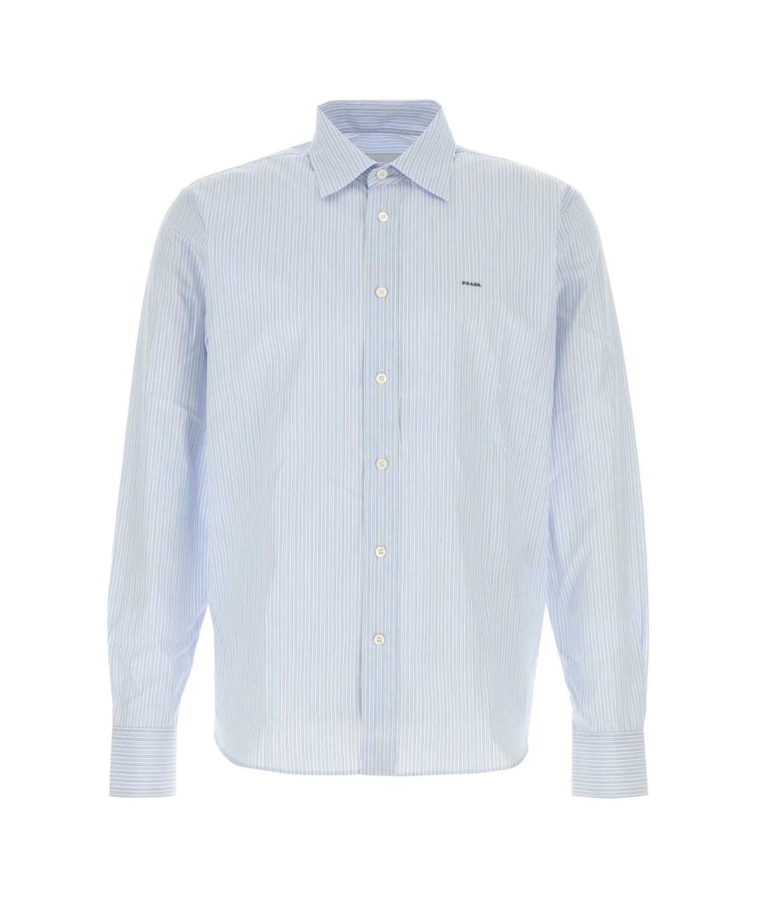 PRADA Голубая хлопковая кэжуал рубашка, фото 1