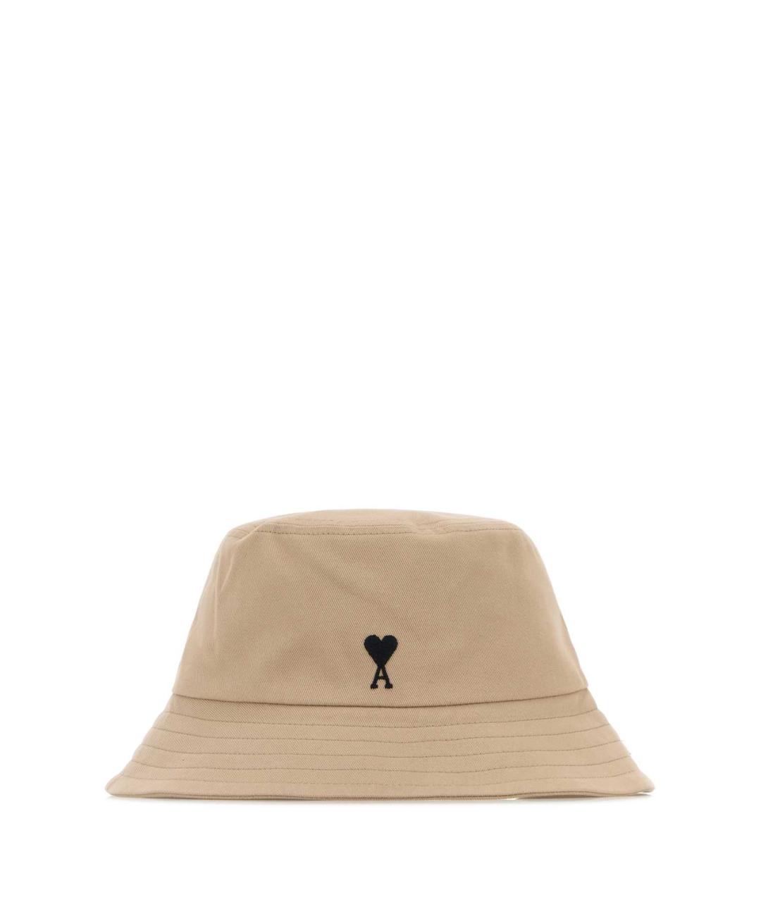 Ami Paris Бежевая хлопковая панама, фото 1