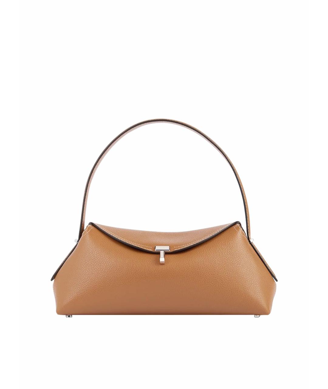 TOTEME Коричневая кожаная сумка через плечо, фото 1