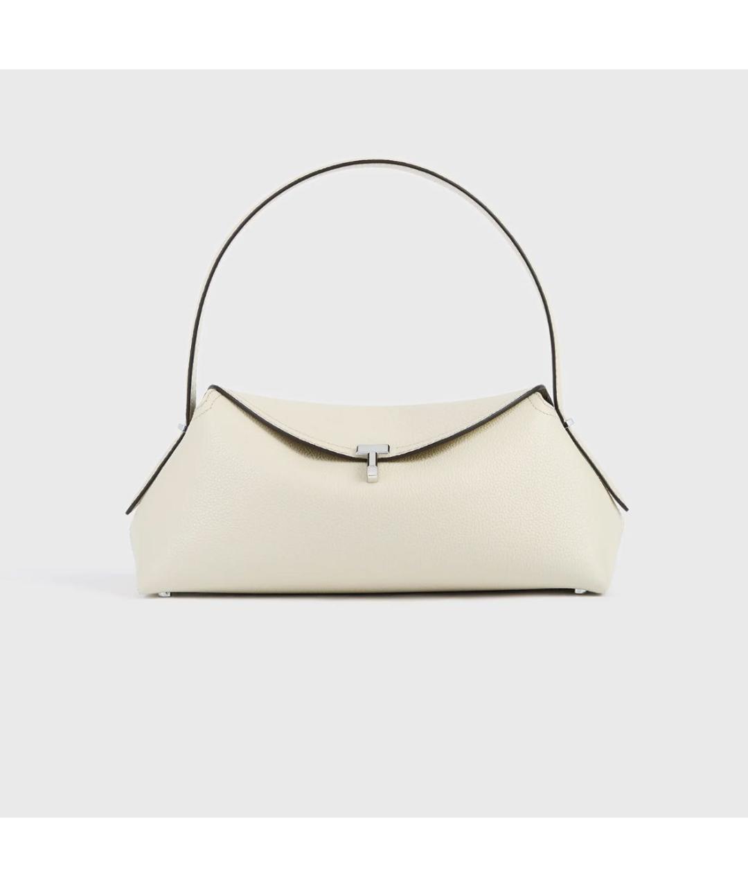 TOTEME Бежевая кожаная сумка через плечо, фото 6