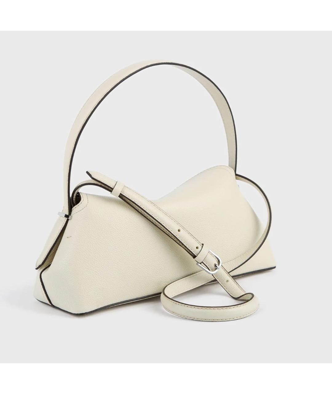 TOTEME Бежевая кожаная сумка через плечо, фото 4