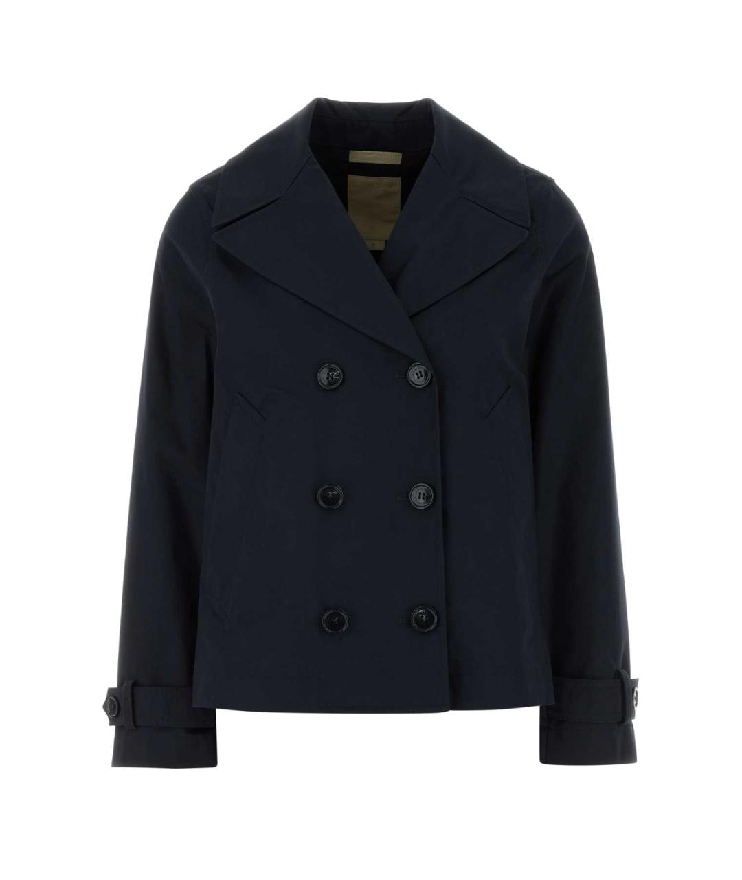 WOOLRICH Темно-синий хлопковый тренч/плащ, фото 1