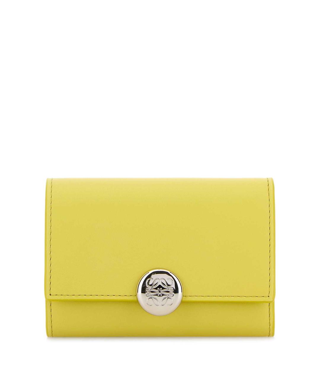 LOEWE Желтый кожаный кошелек, фото 1