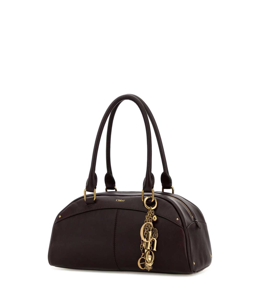 CHLOE Коричневая кожаная сумка тоут, фото 2