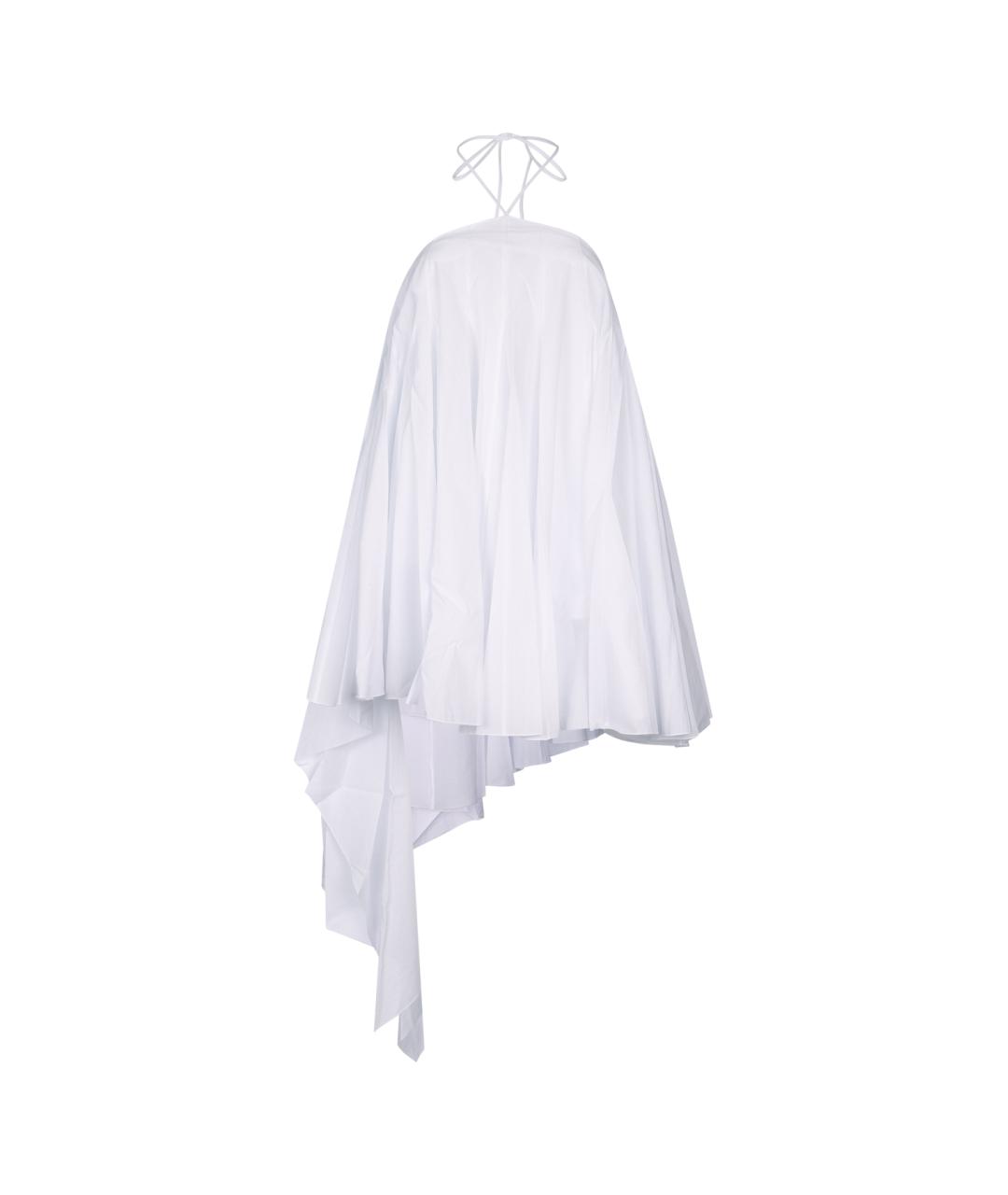 JACQUEMUS Белое хлопковое коктейльное платье, фото 1