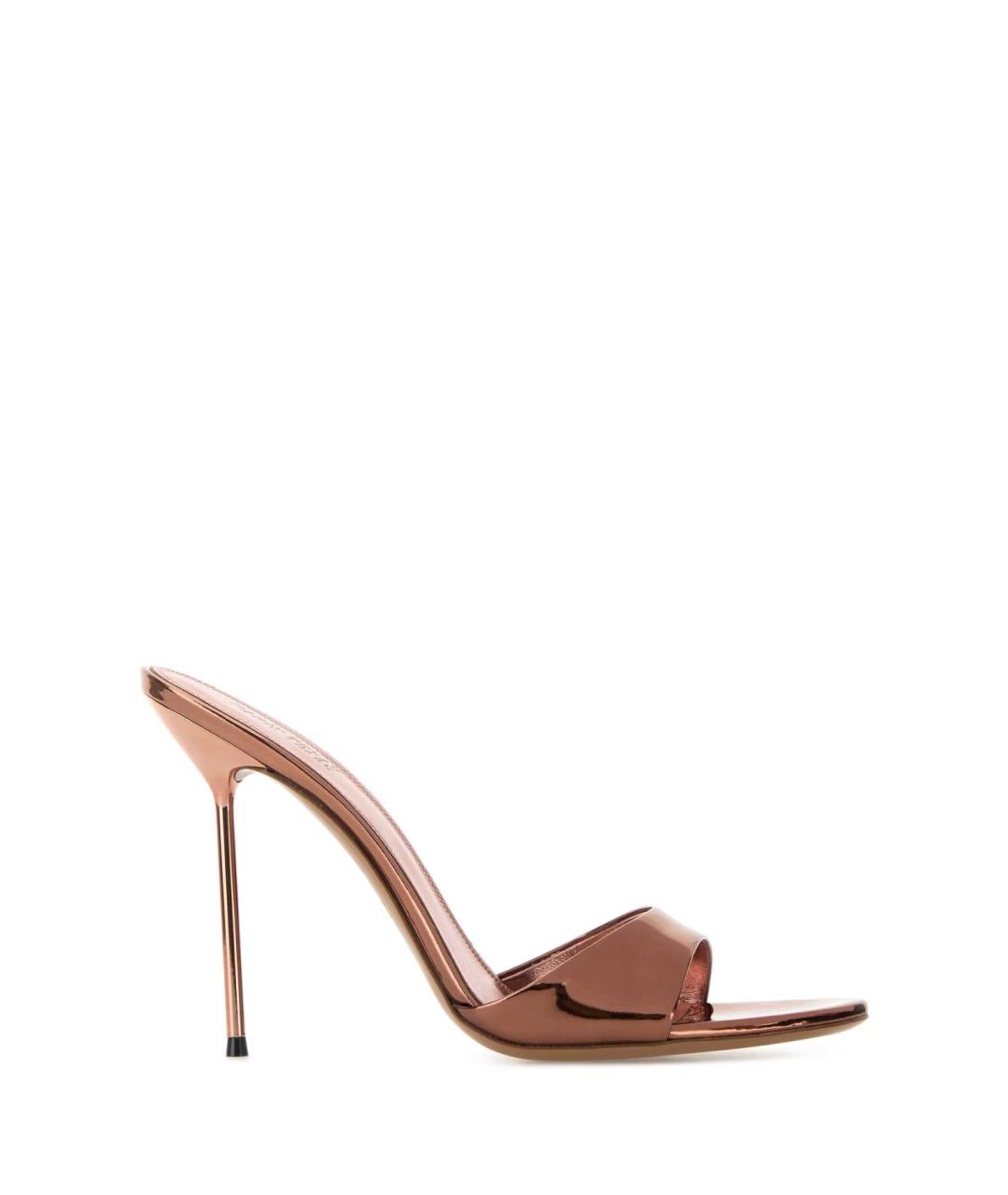 PARIS TEXAS Коричневые кожаные мюли, фото 1