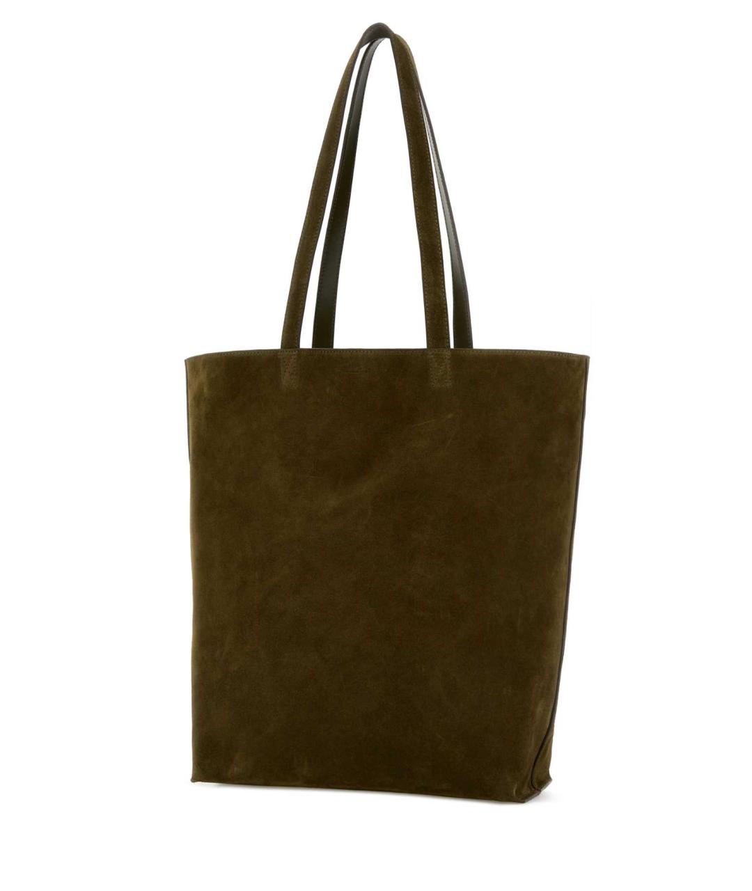 A.P.C. Зеленая замшевая сумка тоут, фото 2