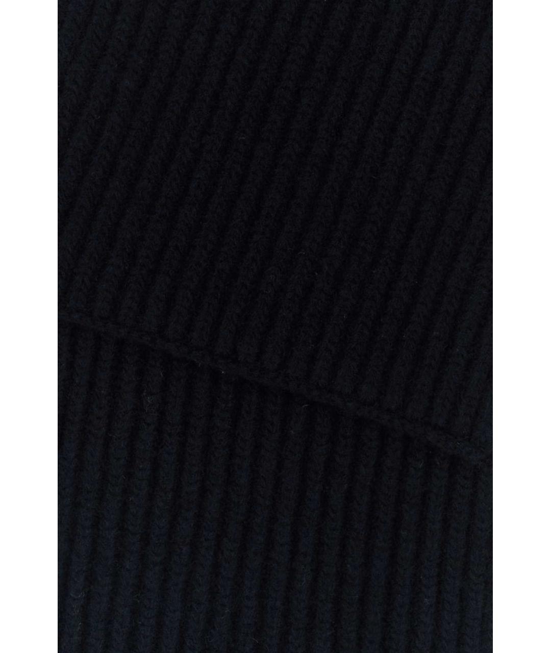 MAISON MARGIELA Темно-синий шерстяной шарф, фото 2